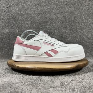 Reebok Club Memt Women’s Size 10 W White Pink Comp Safety Toe Work Shoes Usec